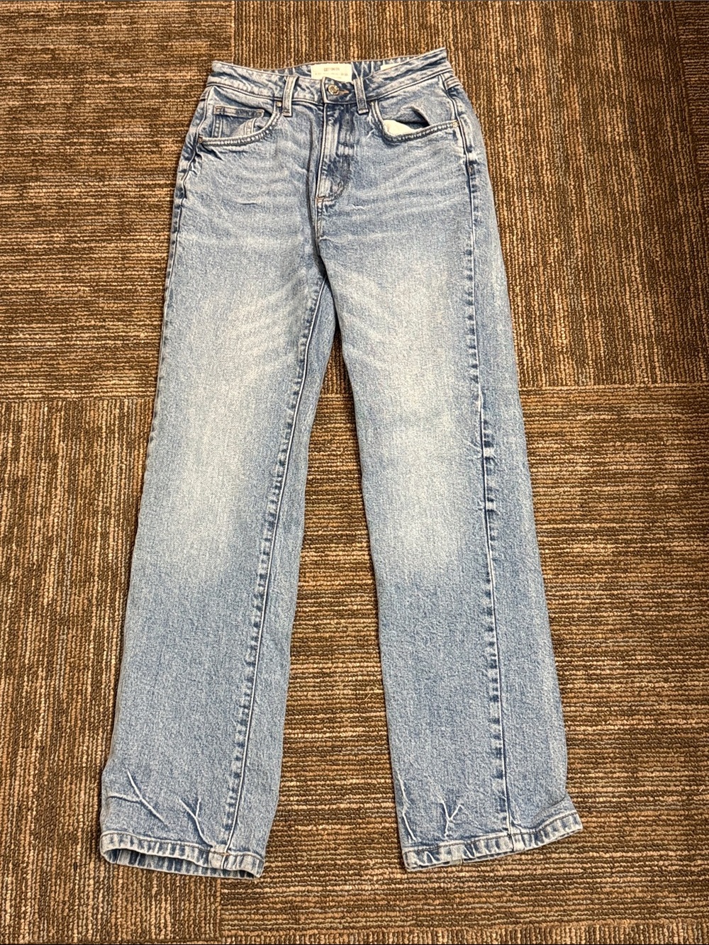 Cotton On Light Blue Slim Straight Leg Jeans